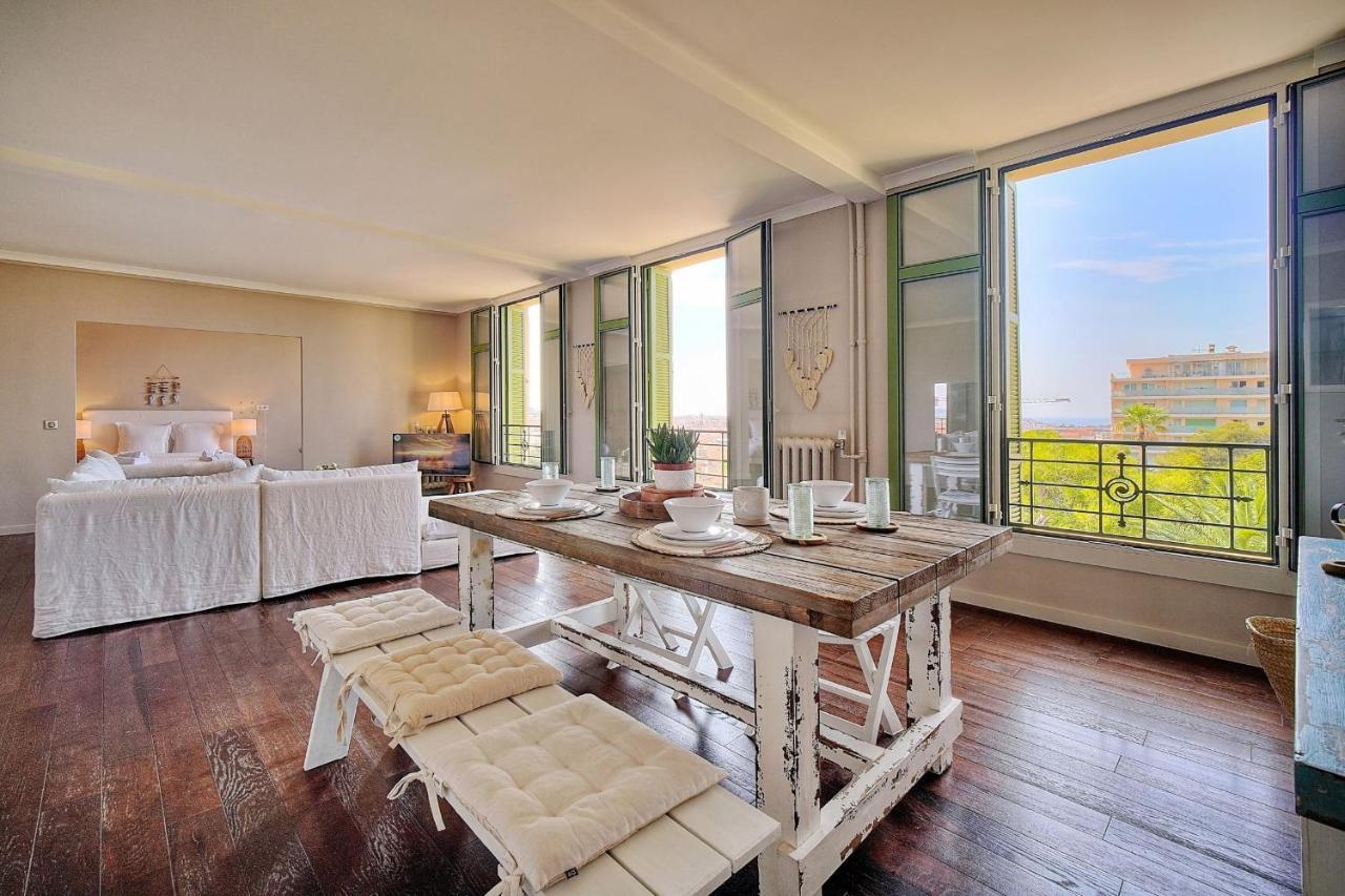 Immogroom - Large Apartment - Parking - Air Conditioning - Sea View - Wifi 戛纳 外观 照片